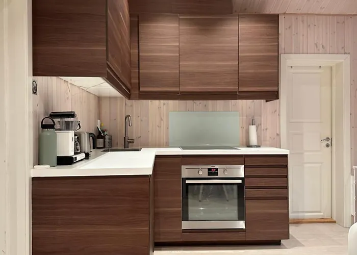 Fresh Familie With Outdoor Sauna 롯지 헴세달